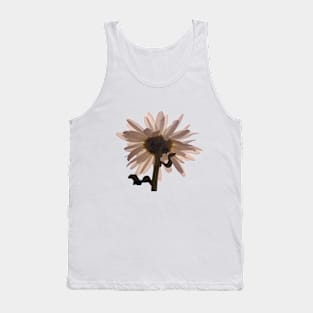 White Daisy Flower Sky Tank Top